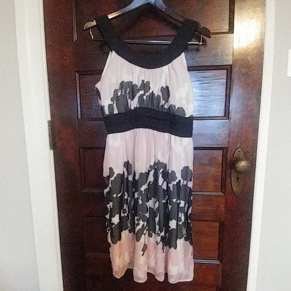 Flirty pink and black dress